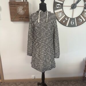 Sz S Fabletics Yukon hooded lined sweatshirt dress. New with tags.